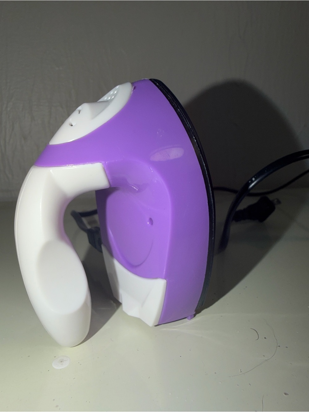 Purple and White Mini Craft Iron - Compact Home Art Tool
